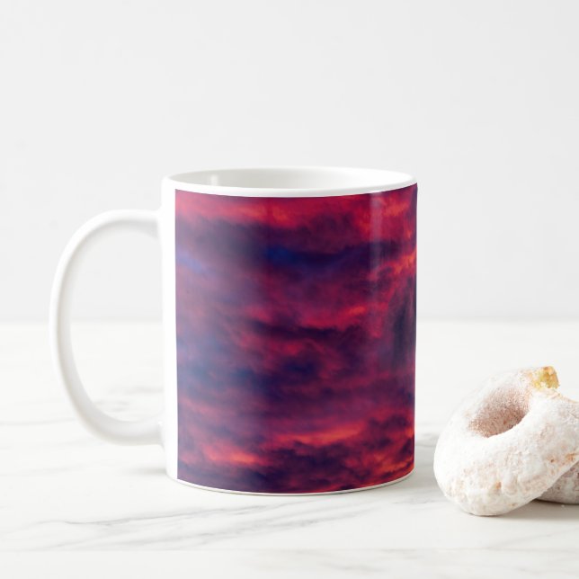 Mug rouge d'août (Avec donut)