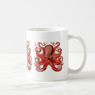 Mug Rouge de poulpe de Haeckel