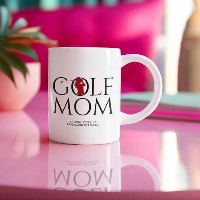 Mug Rouge tendance "GOLF MOM" (Créateur téléchargé)