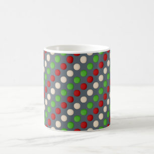 Mug Rouge Vert Blanc Polka Point