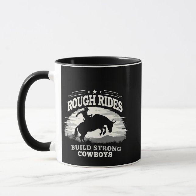 Mug Rough Rides Construire de solides Cowboys Ouest (Gauche)
