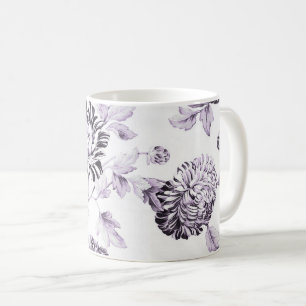 Mug Rougissent la mûre et le Toile floral vintage