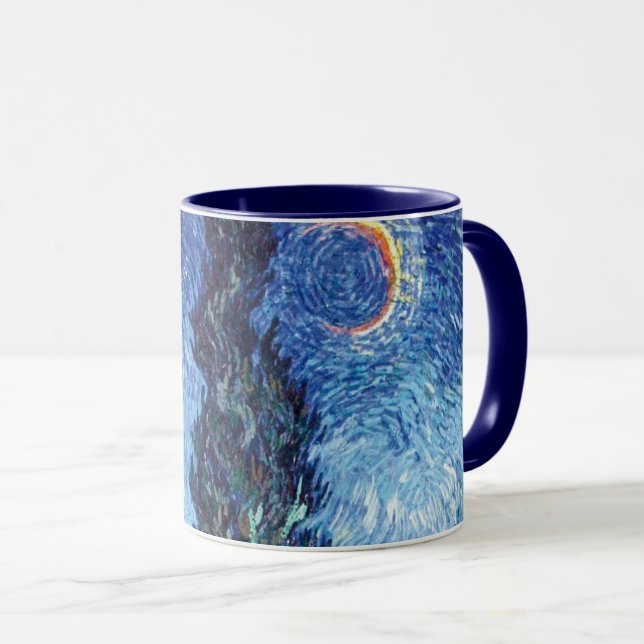 Mug Route avec Cypress et Star (1890) Vincent Van Gogh (Devant droit)