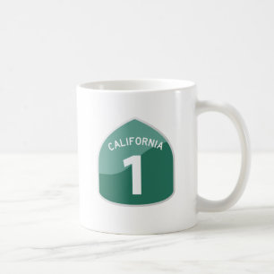Mug Route de Côte Pacifique de l'itinéraire 1 d'éta