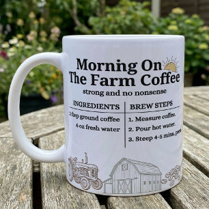 Mug Routine de café tôt le matin à la ferme Recette