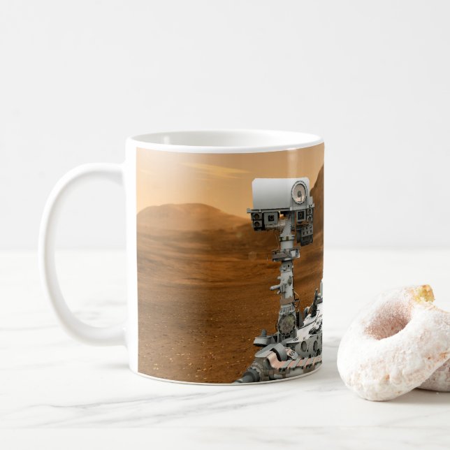 Mug Rover Curiosity Du Laboratoire Scientifique Mars.  (Avec donut)