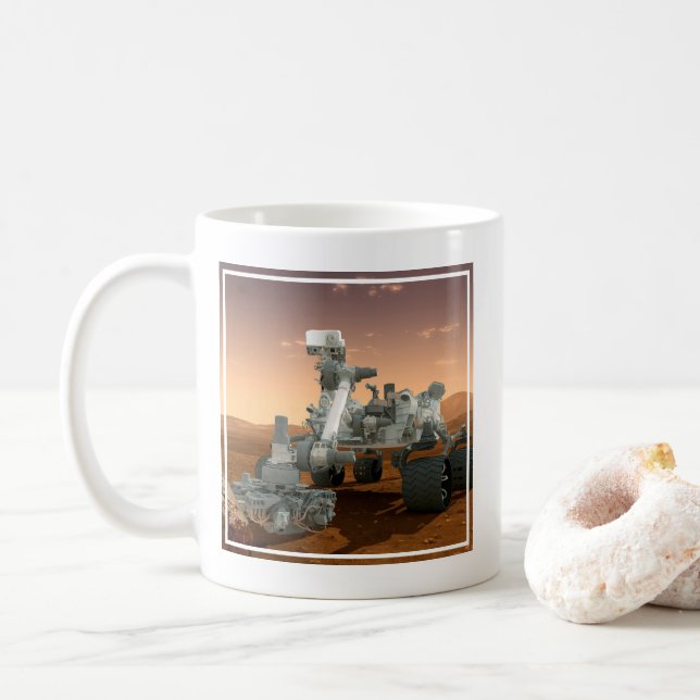 Mug Rover Curiosity Du Laboratoire Scientifique Mars.  (Avec donut)