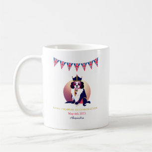 Mug Royal Coronation King Charles Dog Fun Texte person