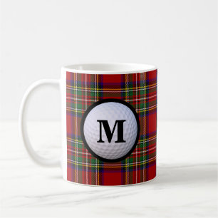 Mug Royal Stewart Tartan Plaid Scottish Clan Monogram