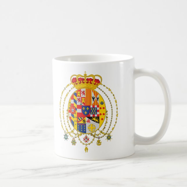 Mug Royaume du manteau de deux Sicilies des bras (Droite)