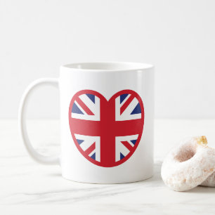 Mug Royaume-Uni Union Jack Flag Heart