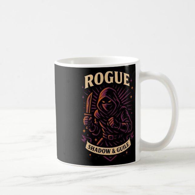 Mug Rpg Gamer Rogue D20 Dice Nerdy Geek Men Women Kids (Droite)