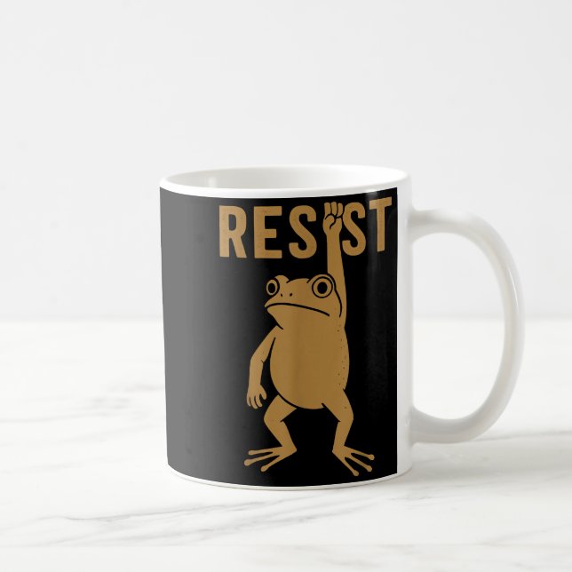 Mug Rtland Frog Funny City Art - Rtland Frog Protest  (Droite)