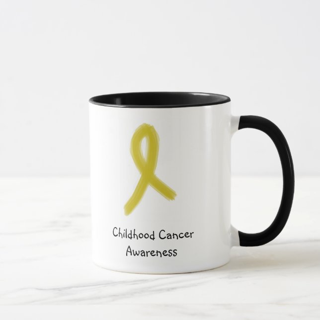 Mug RUBAN 9-4-09, conscience d'OR de Cancer d'enfance (Droite)
