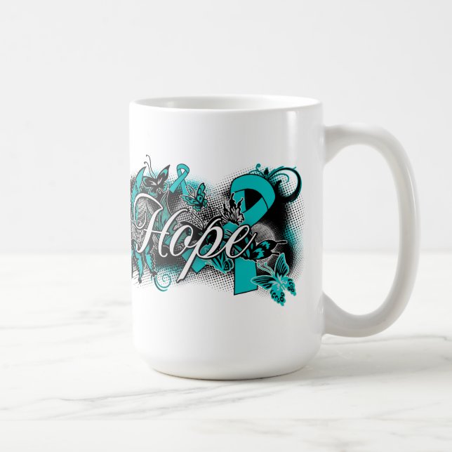 Mug Ruban de jardin de Cancer ovarien (Droite)