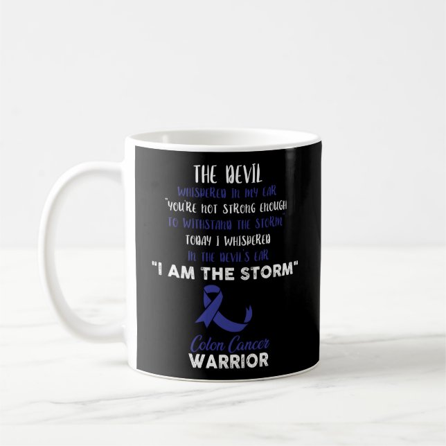 Mug Ruban de lutte contre le cancer du côlon (Gauche)