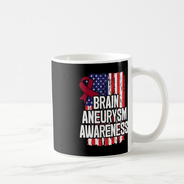 Mug Ruban de sensibilisation à l'neurysme cérébral (Droite)