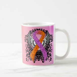 Mug Ruban de sensibilisation à l'orchidée et à l'orang