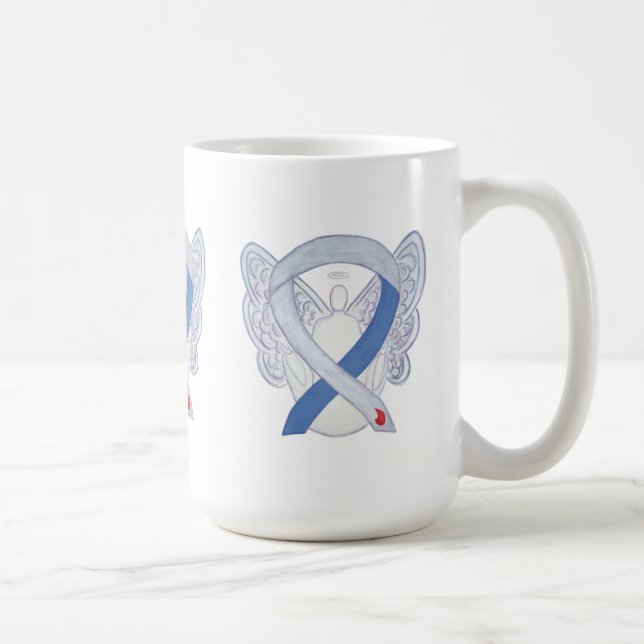 Mug Ruban de sensibilisation au diabète IDDM Angel Art (Droite)
