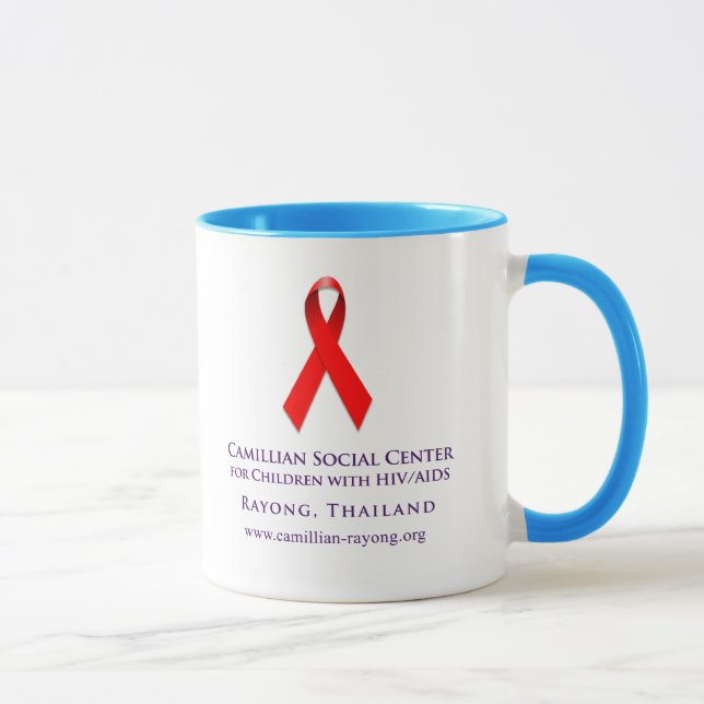 Mug Ruban de SIDA (tasse) (Droite)