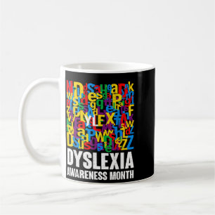 Mug Ruban du mois de sensibilisation à la dyslexie spé