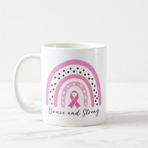 Mug Ruban Rose Cancer du Sein Arc-en-Ciel de Sensibili