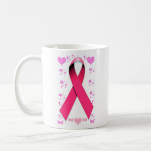 Mug Ruban rose - espoir, amour, et soin