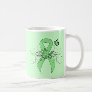 Mug Ruban vert clair avec papillon