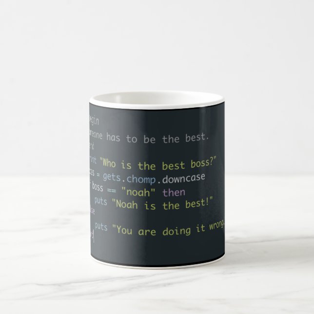 Mug Rubis pour le meilleur patron (Centre)