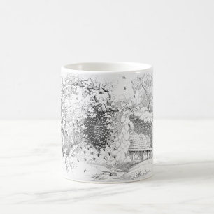 Mug ruches d'abeilles vintages