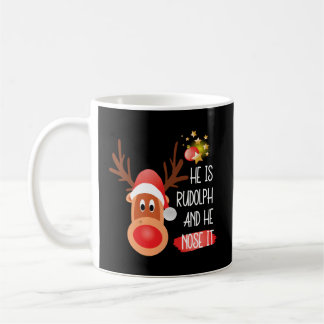 Mug Rudolph Le Gros Rindeer À Nez Rouge