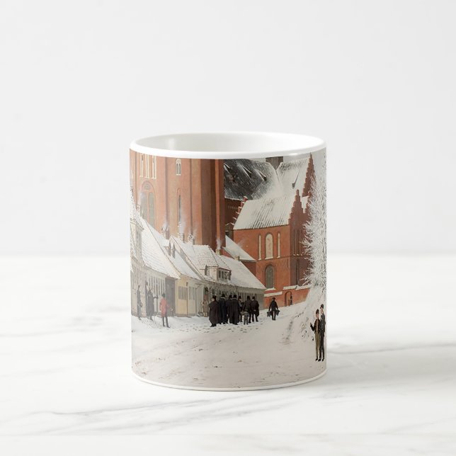 Mug Rue à Roskilde 1836 Scène de Noël (Centre)