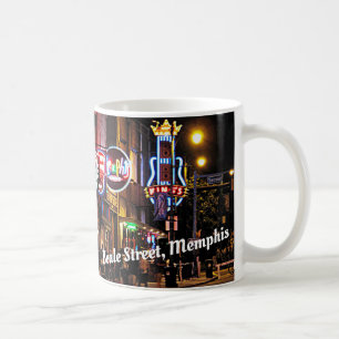 Mug Rue de Beale, Memphis, scène de nuit de Tennesee