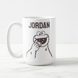 Mug Rue Sésame   Cookie Monster   Ajouter Votre Nom
