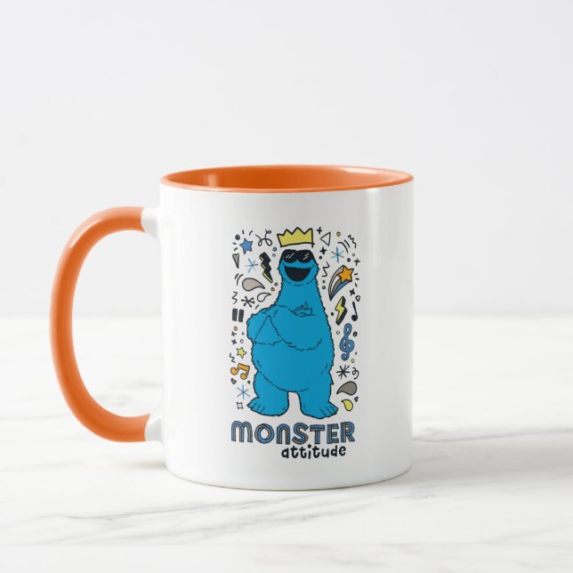 Mug Rue Sésame | Cookies Monster - Monster Attitude (Gauche)