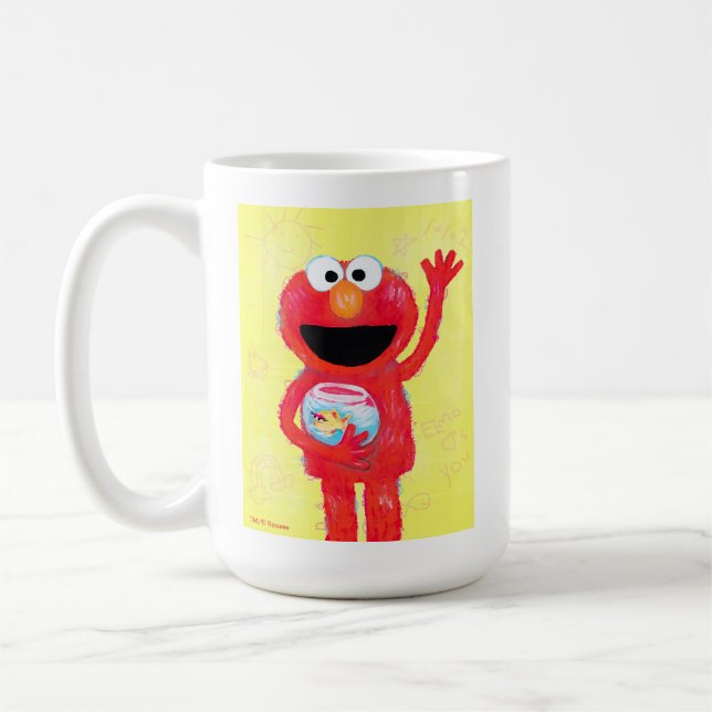 Mug Rue Sésame | Elmo avec Goldfish (Gauche)