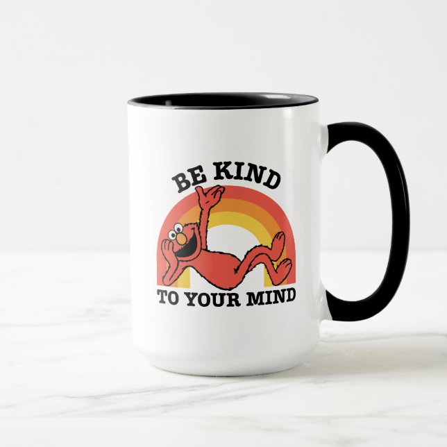 Mug Rue Sésame | Elmo Soyez gentil avec votre esprit (Droite)