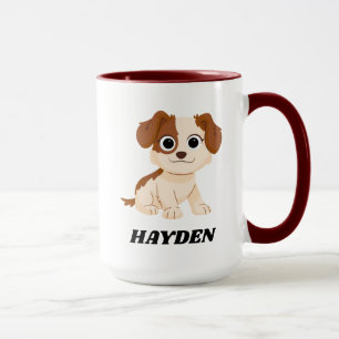 Mug Rue Sésame Elmo's Puppy Tango Ajouter Votre No