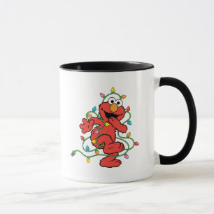 Mug Rue Sésame   Lumières de Noël Elmo