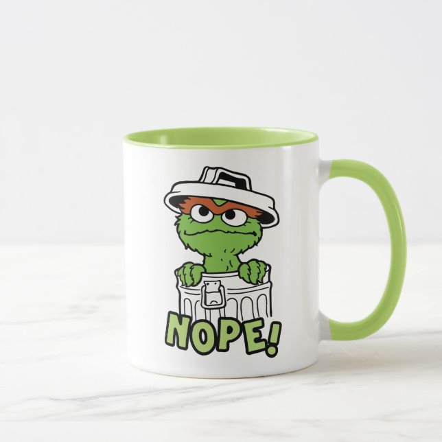 Mug Rue Sésame | Oscar le Grouch Nope! (Droite)