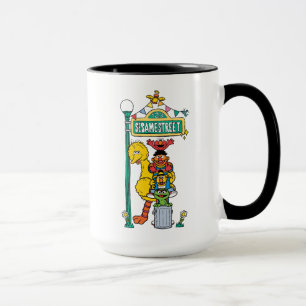 Mug Rue Sésame   Sous l'enseigne de la rue Sésame