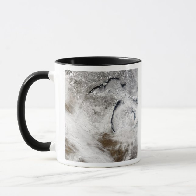 Mug Rues nuageuses sur le lac Supérieur et le lac Mich (Gauche)