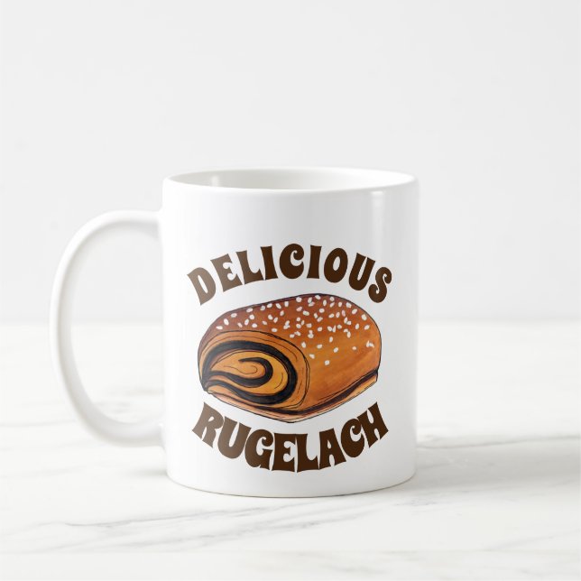 Mug Rugelach Juif Polonais Croissant Rouleau Pâtisseri (Gauche)