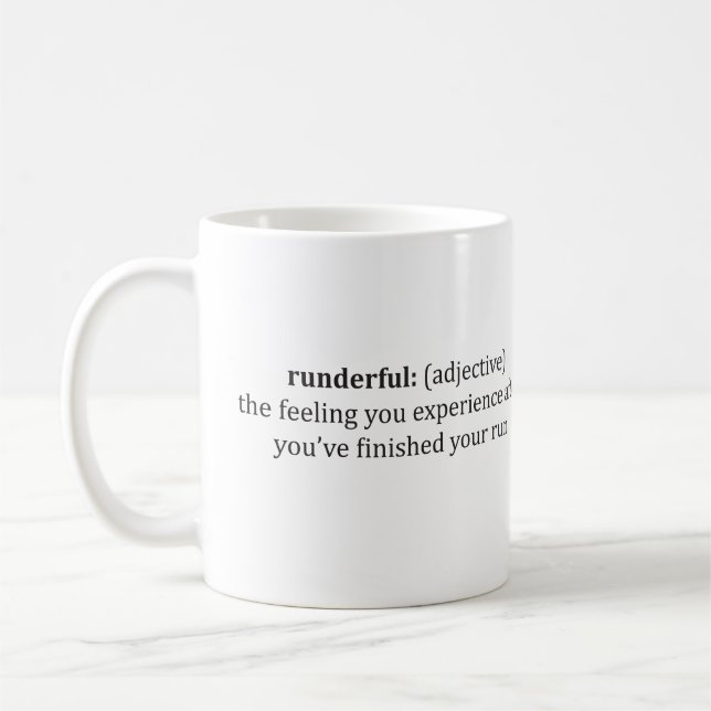 Mug runderful (ressentez-le après votre course) (Gauche)