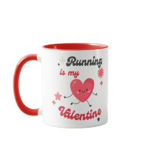 Running Is My Valentine Parfait cadeau pour les co