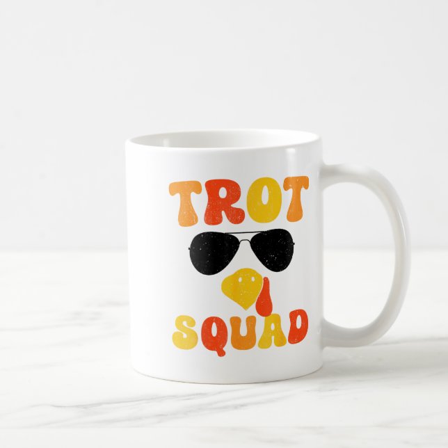 Mug Running Turkey Sungles Trot Squad Thanksgiving  (Droite)