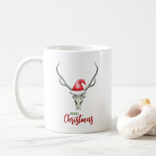 Mug Russe Pays Reindeer Crâne Santa Hat Noël
