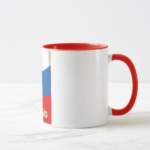 Mug Russie Russie Drapeau national affiche de voyage v