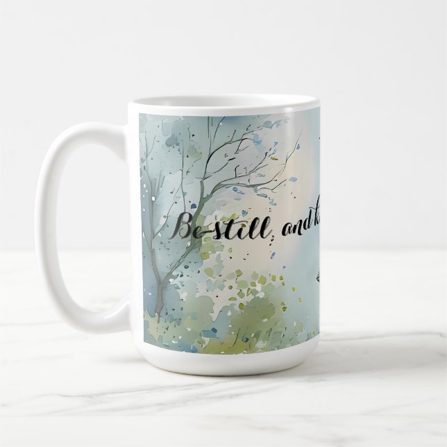 Mug Rustic Church Path in Wildflower Meadow Editable (Gauche)