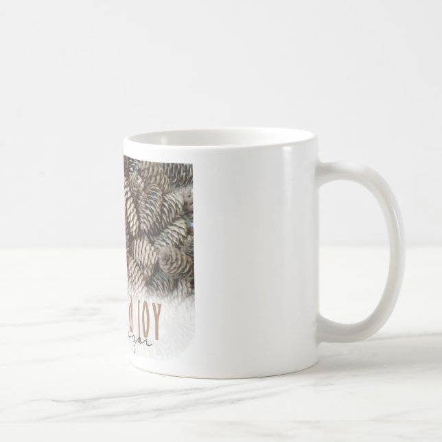 Mug Rustic Holiday Love and Joy Pine Cone (Droite)